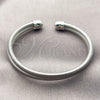 Rhodium Gold Filled Individual Bangle, Polished, Rhodium Finish, 07.282.0111 (Thickness, One size fits all)