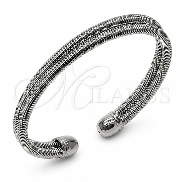 Rhodium Gold Filled Individual Bangle, Polished, Rhodium Finish, 07.282.0111 (Thickness, One size fits all)