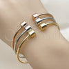 Oro Laminado Trio Bangle, Gold Filled Style Polished, Tricolor, 07.282.0118 (Thickness, One size fits all)