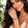 Oro Laminado Trio Bangle, Gold Filled Style Spiral Design, Polished, Tricolor, 07.282.0126 (Thickness, One size fits all)