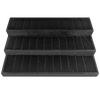 Black 30-slot bangle jewelry display tray for retail counter
