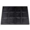 12-pillow black bangle and bracelet jewelry display tray