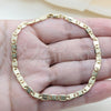 Oro Laminado Basic Bracelet, Gold Filled Style Mariner Design, Polished, Golden Finish, 03.419.0026.07 (260 Gauge, 07 MM Thickness, 7 Inches Length)