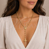 Oro Laminado Thin Rosary, Gold Filled Style Crucifix and Ball Design, Polished, Golden Finish, 09.213.0090.24