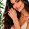 Oro Laminado Individual Bangle, Gold Filled Style Hollow Design, Polished, Golden Finish, 07.331.0012 for wholesale, additional product view 2
