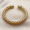 Oro Laminado Individual Bangle, Gold Filled Style Hollow Design, Polished, Golden Finish, 07.331.0012 for wholesale, additional product view 4