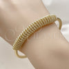 Oro Laminado Individual Bangle, Gold Filled Style Hollow and Spiral Design, Polished, Golden Finish, 07.331.0013 (Thickness, One size fits all)
