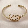 Oro Laminado Individual Bangle, Gold Filled Style Infinite Design, Polished, Golden Finish, 07.331.0015 (Thickness, One size fits all)