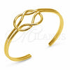 Oro Laminado Individual Bangle, Gold Filled Style Infinite Design, Polished, Golden Finish, 07.331.0015 (Thickness, One size fits all)
