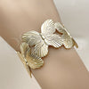 Oro Laminado Individual Bangle, Gold Filled Style Butterfly Design, Polished, Golden Finish, 07.331.0020 (25 MM Thickness, One size fits all)