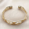 Oro Laminado Individual Bangle, Gold Filled Style Polished, Golden Finish, 07.313.0001 (Thickness, One size fits all)