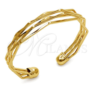 Oro Laminado Individual Bangle, Gold Filled Style Polished, Golden Finish, 07.313.0001 (Thickness, One size fits all)