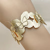 Oro Laminado Individual Bangle, Gold Filled Style Butterfly Design, Polished, Golden Finish, 07.331.0021 (25 MM Thickness, One size fits all)