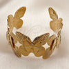 Oro Laminado Individual Bangle, Gold Filled Style Butterfly Design, Polished, Golden Finish, 07.331.0021 (25 MM Thickness, One size fits all)