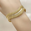 Oro Laminado Individual Bangle, Gold Filled Style Hollow Design, Polished, Golden Finish, 07.331.0022 (22 MM Thickness, One size fits all)