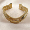 Oro Laminado Individual Bangle, Gold Filled Style Hollow Design, Polished, Golden Finish, 07.331.0022 (22 MM Thickness, One size fits all)