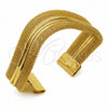Oro Laminado Individual Bangle, Gold Filled Style Hollow Design, Polished, Golden Finish, 07.331.0022 (22 MM Thickness, One size fits all)