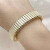 Oro Laminado Individual Bangle, Gold Filled Style Hollow Design, Polished, Golden Finish, 07.331.0024 for wholesale, additional product view 3