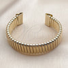 Oro Laminado Individual Bangle, Gold Filled Style Hollow Design, Polished, Golden Finish, 07.331.0024 for wholesale, additional product view 4
