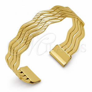 Oro Laminado Individual Bangle, Gold Filled Style Polished, Golden Finish, 07.331.0025 (Thickness, One size fits all)