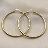 Oro Laminado Large Hoop, Gold Filled Style Polished, Golden Finish, 02.213.0243.1.60