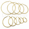 Oro Laminado Large Hoop, Gold Filled Style Polished, Golden Finish, 02.213.0243.1.60