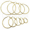 Oro Laminado Extra Large Hoop, Gold Filled Style Polished, Golden Finish, 02.213.0243.1.90