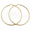 Oro Laminado Extra Large Hoop, Gold Filled Style Polished, Golden Finish, 02.213.0243.1.100