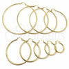 Oro Laminado Extra Large Hoop, Gold Filled Style Polished, Golden Finish, 02.213.0243.1.100
