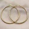 Oro Laminado Extra Large Hoop, Gold Filled Style Diamond Cutting Finish, Golden Finish, 02.213.0909.70