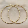 Oro Laminado Extra Large Hoop, Gold Filled Style Diamond Cutting Finish, Golden Finish, 02.213.0909.90