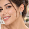 White Gold Filled Huggie Hoop, Infinite Design, with White Cubic Zirconia, Polished, Rhodium Finish, 02.471.0001.16
