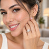 White Gold Filled Multi Stone Ring, Cluster Design, with White Cubic Zirconia, Polished, Rhodium Finish, 01.471.0015 (One size fits all)