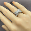 White Gold Filled Multi Stone Ring, Bow and Cluster Design, with White Cubic Zirconia, Polished, Rhodium Finish, 01.471.0027 (One size fits all)