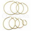 Oro Laminado Extra Large Hoop, Gold Filled Style Hollow Design, Polished, Golden Finish, 02.213.0153.90
