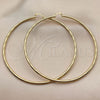 Oro Laminado Extra Large Hoop, Gold Filled Style Hollow Design, Polished, Golden Finish, 02.213.0153.100
