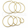 Oro Laminado Extra Large Hoop, Gold Filled Style Hollow Design, Polished, Golden Finish, 02.213.0153.100