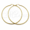 Oro Laminado Extra Large Hoop, Gold Filled Style Diamond Cutting Finish, Golden Finish, 02.213.0245.1.100