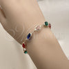 Oro Laminado Fancy Bracelet, Gold Filled Style with Multicolor Crystal, Polished, Golden Finish, 03.326.0026.06 for wholesale, additional product view 3