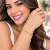 Oro Laminado Basic Anklet, Gold Filled Style Polished, Golden Finish, 04.213.0338.07 (Thickness, 7 Inches Length)