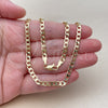 Oro Laminado Basic Necklace, Gold Filled Style Curb Design, Polished, Golden Finish, 04.63.1452.18 (Thickness, 18 Inches Length)