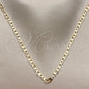 Oro Laminado Basic Necklace, Gold Filled Style Curb Design, Polished, Golden Finish, 04.63.1452.18 (Thickness, 18 Inches Length)