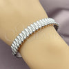 Stainless Steel Individual Bangle, Teardrop Design, Polished, Steel Finish, 07.116.0008.05 (Thickness, Size 5 (2.50 Diameter))