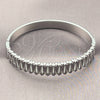 Stainless Steel Individual Bangle, Teardrop Design, Polished, Steel Finish, 07.116.0008.05 (Thickness, Size 5 (2.50 Diameter))