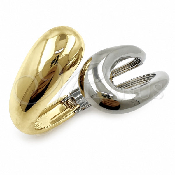 Oro Laminado Individual Bangle, Gold Filled Style Teardrop Design, Polished, Two Tone, 07.422.0009.1.05 (45 MM Thickness, Size 5 (2.50 Diameter))