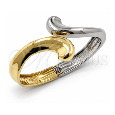 Oro Laminado Individual Bangle, Gold Filled Style Polished, Two Tone, 07.215.0049.05 (30 MM Thickness, Size 5 (2.50 Diameter))