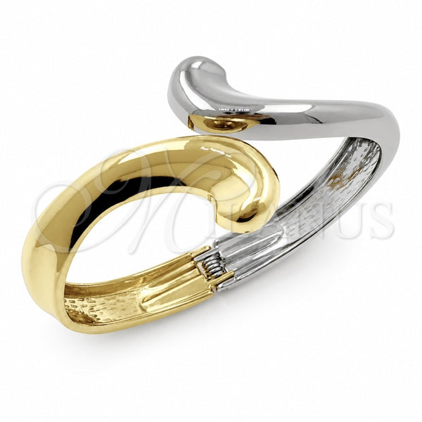Oro Laminado Individual Bangle, Gold Filled Style Polished, Two Tone, 07.215.0049.05 (30 MM Thickness, Size 5 (2.50 Diameter))