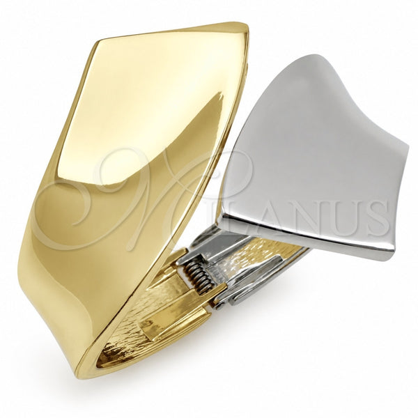 Oro Laminado Individual Bangle, Gold Filled Style Polished, Two Tone, 07.215.0051.05 (50 MM Thickness, Size 5 (2.50 Diameter))