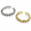 Oro Laminado Multi Stone Ring, Gold Filled Style with White Micro Pave, Polished, Golden Finish, 01.472.0001 (One size fits all)