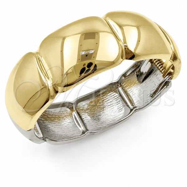 Oro Laminado Individual Bangle, Gold Filled Style Polished, Two Tone, 07.307.0062.2.05 (21 MM Thickness, Size 5 (2.50 Diameter))
